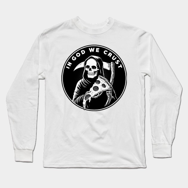 Grim Reaper Pizza Party Tee Long Sleeve T-Shirt by PreDope